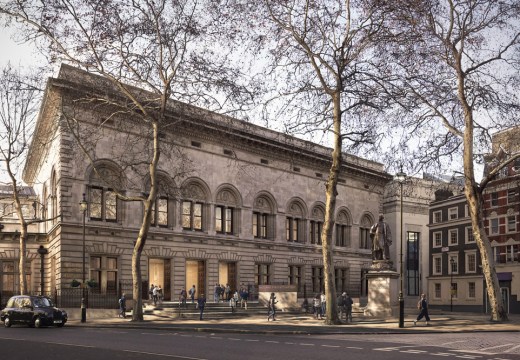 The National Portrait Gallery’s forecourt proposal by Jamie Fobert Architects. © Forbes Massie