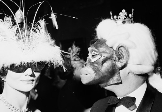 Winter Ball, Hotel Coulanges, Paris, 30 December 1958. André Ostier, Vicomtesse de Robes and Pierre Celeyron.