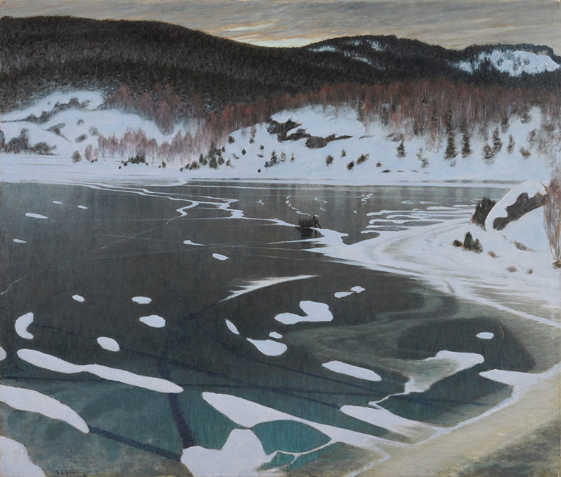 A painting of an Ice Lake