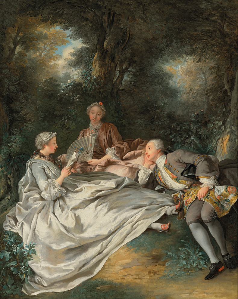 The reading party by Jean-François de Troy
