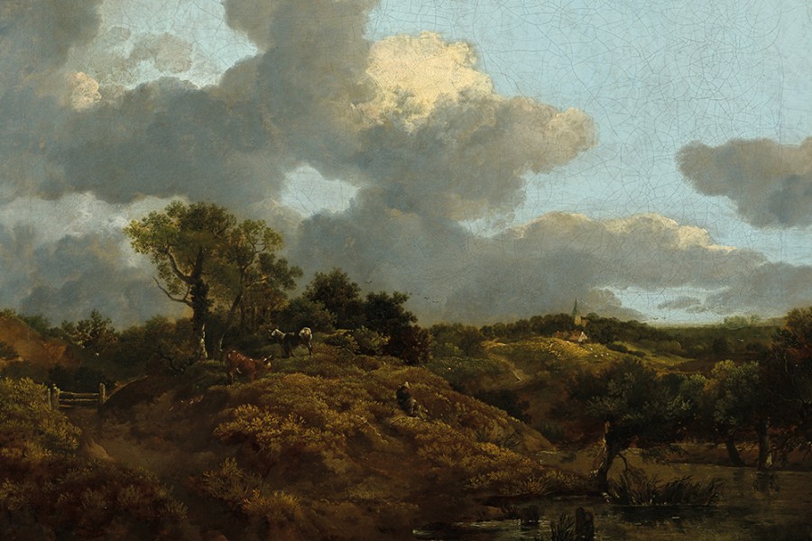 Wooded landscape with Herdsman Seated