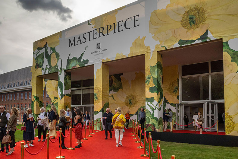 Entrance to Masterpiece art fair in London