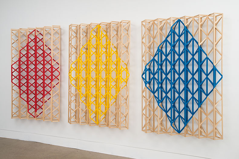 Rasheed Araeen wooden installation