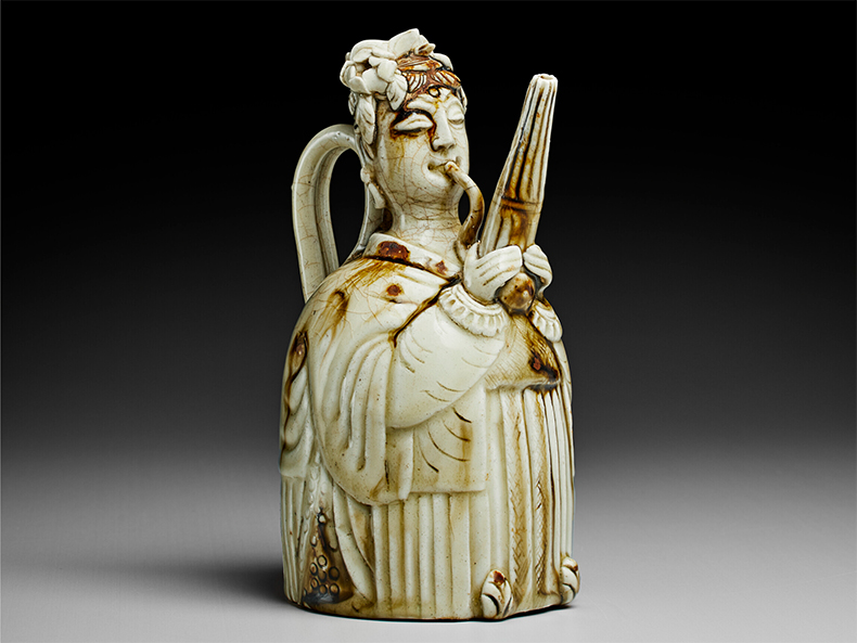 Ewer depicting a sheng player, Northern Song Dynasty (960–1127), China. Christie's New York, $693,000