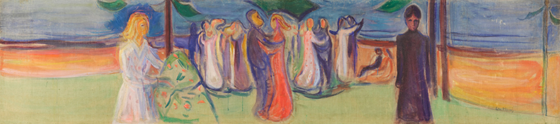 Edvard Munch theatrical frieze painting 