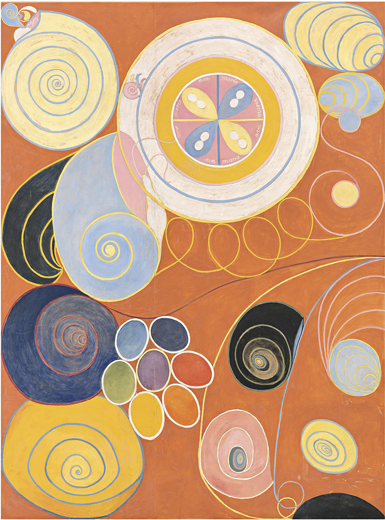 The Ten Largest, Group IV, No. 3, Youth (1907), Hilma af Klint. Hilma af Klint. Courtesy the Hilma af Klint Foundation