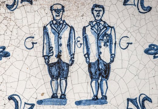 ceramic depiction of Gilbert & George