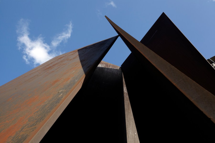 Fulcrum (1987), Richard Serra. Broadgate, London; Courtesy British Land