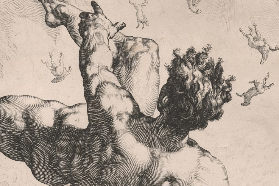 Phaeton from The Four Disgraces (1588), Hendrick Goltzius. Art Institute of Chicago