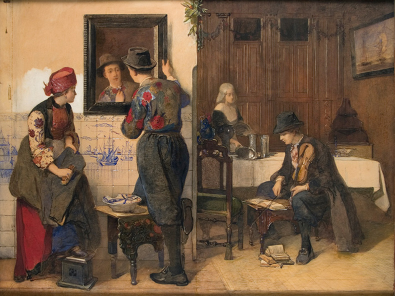 The Wedding Day (c. 1876), Christoffel Biscchop. Fries Museum, Amsterdam