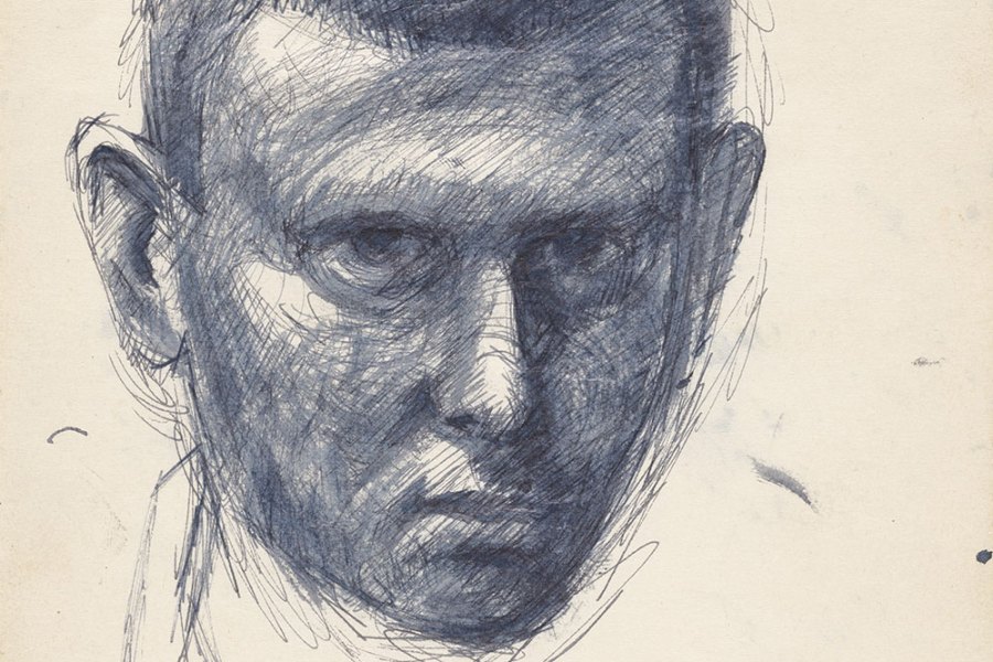 Self-Portrait (detail; 1944), Ellsworth Kelly. © Ellsworth Kelly Foundation