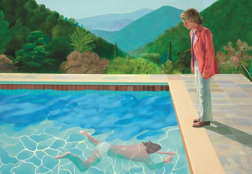 Portrait of an Artist (Pool with Two Figures) (detail; 1972), David Hockney. Image: © David Hockney; photo: Art Gallery of New South Wales/Jenni Carter