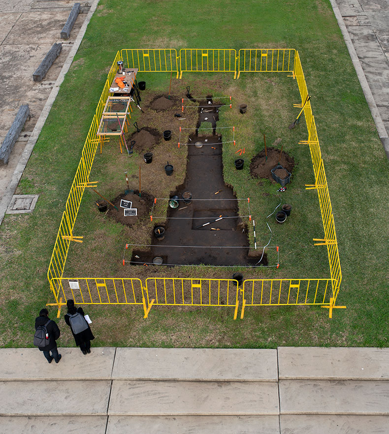 Shadow on the Land and Excavation and Bush Burial (2020), Nicholas Galanin. Courtesy the artist; photo: Alex Robinson 