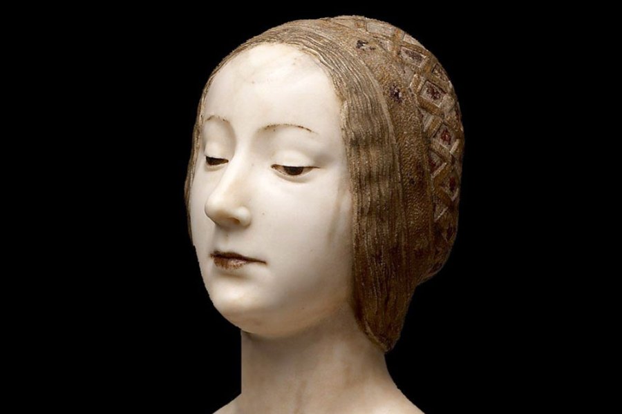 Female bust, ideal portrait of Laura (detail; c. 1490), Francesco Laurana. Kunsthistorisches Museum, Vienna. Photo: © KHM-Museumsverband