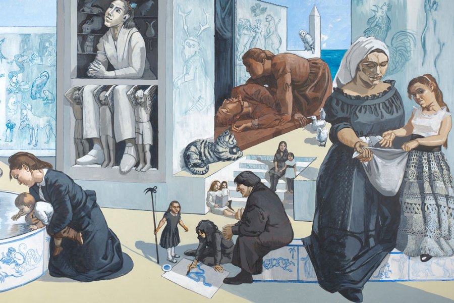 Crivelli's Garden (detail; 1990–1), Paula Rego. National Gallery, London. Photo: The National Gallery, London; © Ostrich Arts Ltd