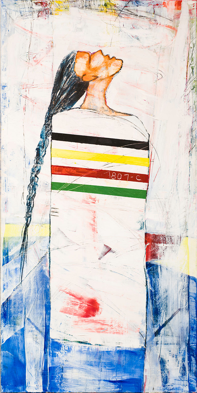 Enrollment (2014), Ka'ila Farrell-Smith. Jordan Schnitzer Museum of Art, University of Oregon