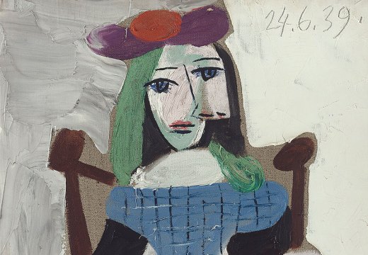 Woman sitting in an armchair (1939), Pablo Picasso. Photo: © Staatliche Museen zu Berlin, Nationalgalerie, Museum Berggruen/Jens Ziehe/Succession Picasso/VG Bild-Kunst, Bonn 2023(1939), Pablo Picasso. Photo: © Staatliche Museen zu Berlin, Nationalgalerie, Museum Berggruen/Jens Ziehe/Succession Picasso/VG Bild-Kunst, Bonn 2023