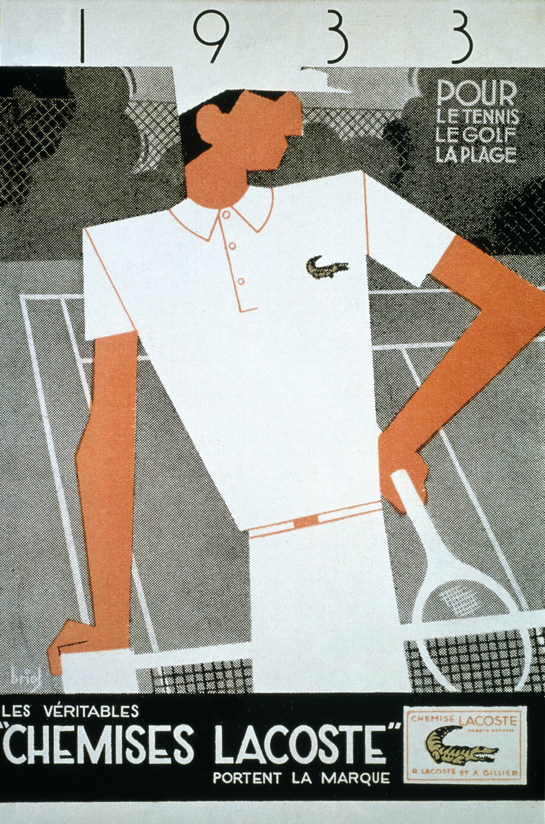 Briol, Lacoste Adveristing poster (detail; 1933). Photo: © Archives Lacoste